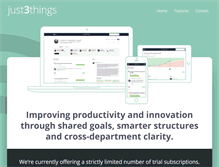 Tablet Screenshot of just3things.com